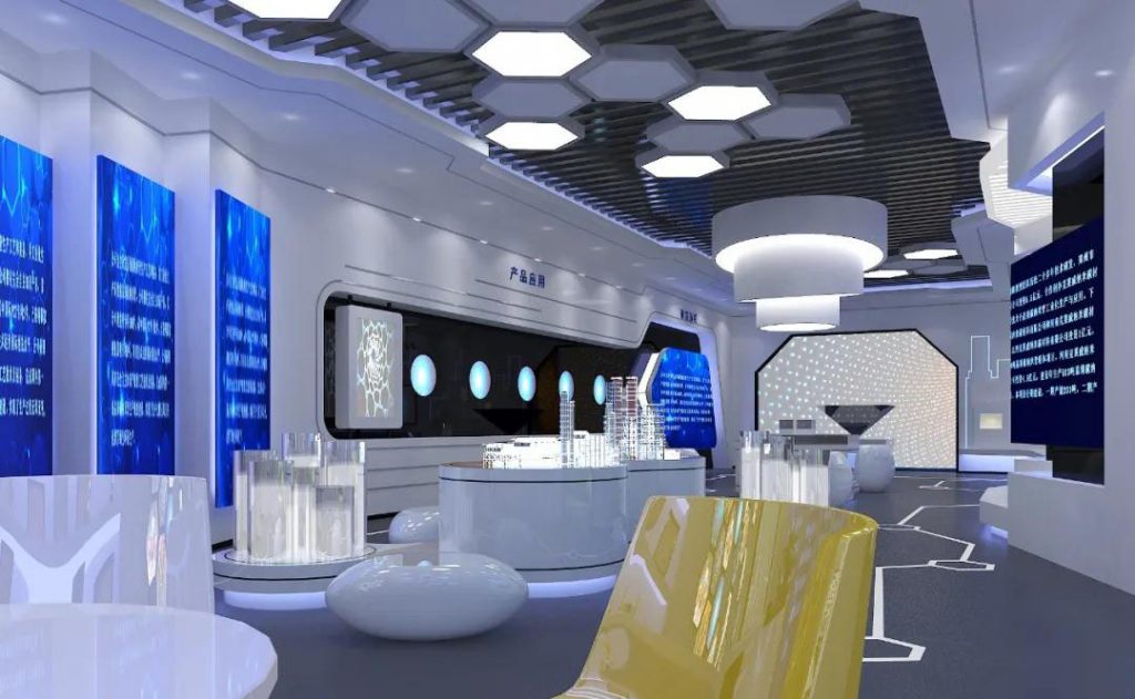 巖星建設|科技企業展廳設計插圖(1)